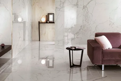 تصویر 3 از سنگ مرمریت طوسی کاشان با رنگ آرامبخش برای کف